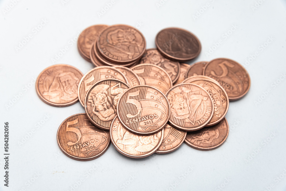 Money - Brazilian Coins - Money - Brazilian Coins -