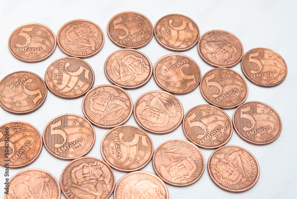 Money - Brazilian Coins - Money - Brazilian Coins -