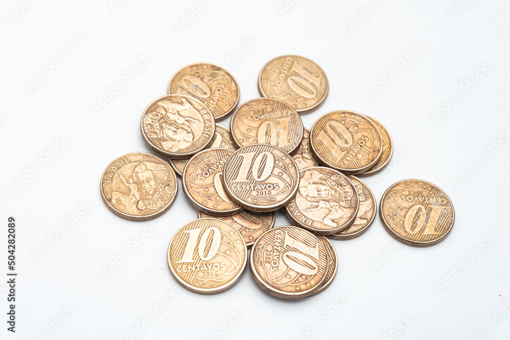 Money - Brazilian Coins - 10 Centavos Money - Brazilian Coins - 10 Centavos