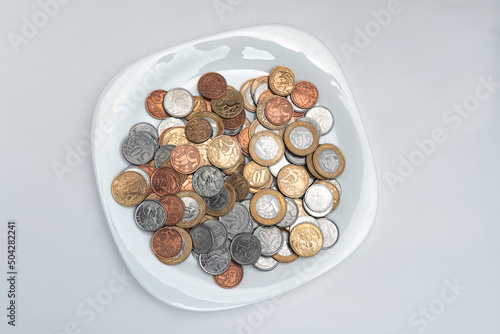 Money - Brazilian Coins - On plate