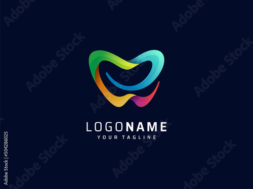 dental logo design vector template