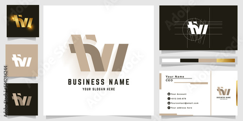 Letter HW or HNI monogram logo