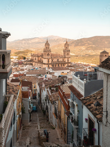 Canvastavla Views of the spanish  city of jaen and its cathedral