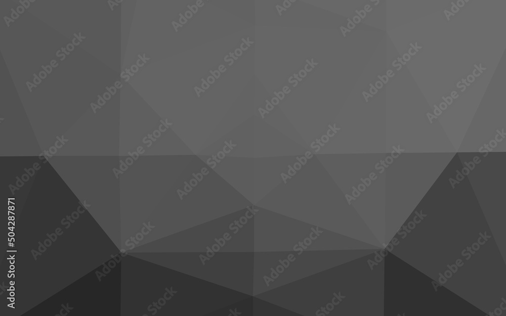 Obraz premium Dark Silver, Gray vector blurry triangle template.
