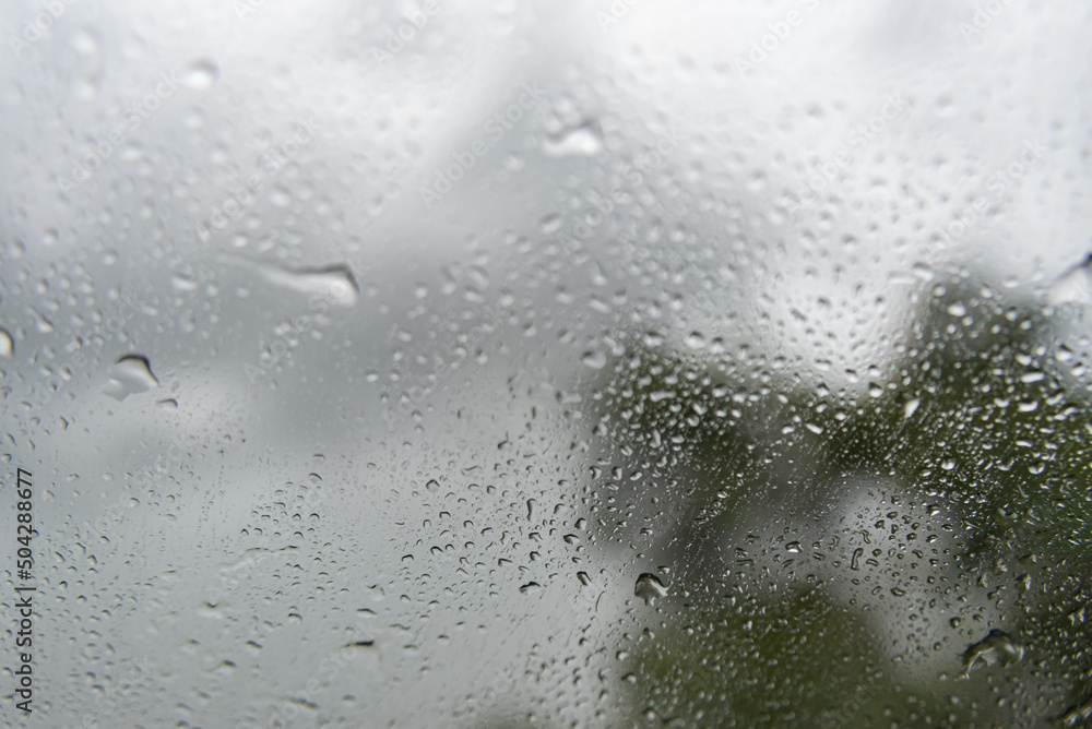 Rainy day - behind car window Rainy day - behind car window