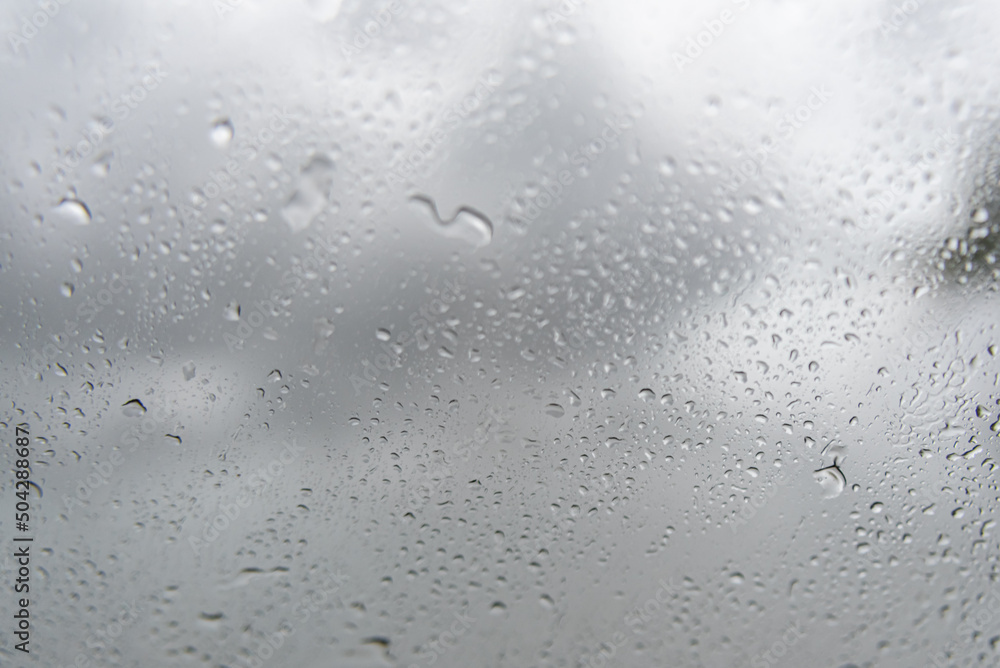 Rainy day - behind car window Rainy day - behind car window