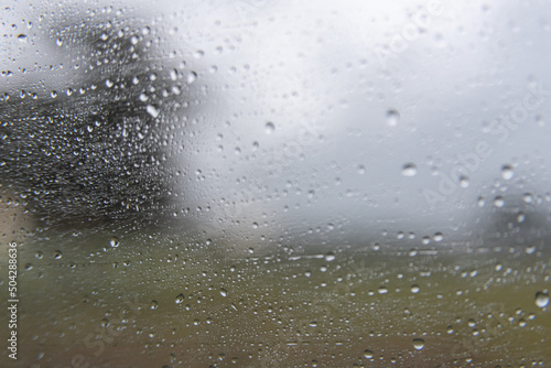 Rainy day - behind car window