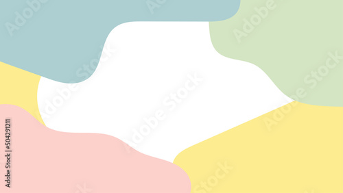 Hello Spring hand sketched background. vintage lettering banner poster template background