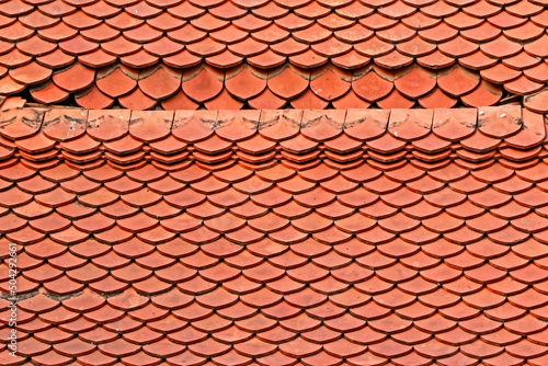 The old red tile roof