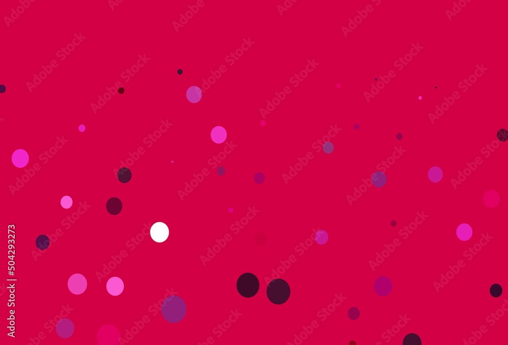 Light Pink vector cover with spots. Light Pink vector cover with spots.