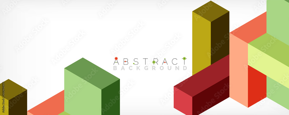 Abstract background. 3d cubes, cubic elements and blocks. Techno or business concept for wallpaper, banner, background, landing page Abstract background. 3d cubes, cubic elements and blocks. Techno or business concept for wallpaper, banner, background, landing page