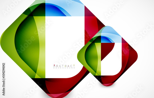 Minimal background. Abstract square shape with round corners created with wavy forms. Vector Illustration For Wallpaper, Banner, Background, Landing Page Free Download Minimal background. Abstract square shape with round corners created with wavy forms. Vector Illustration For Wallpaper, Banner, Background, Landing Page - GFXLoad