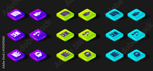 Set Jurors, Law, Old hourglass, Footsteps, Judge and Document and pen icon. Vector