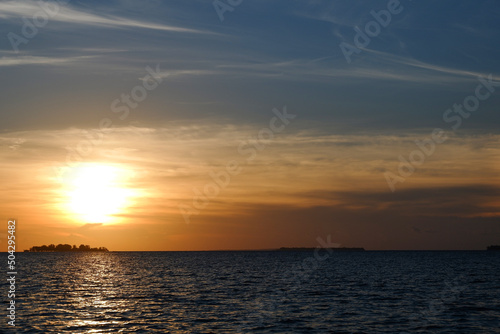 sunset over the sea © Moupz