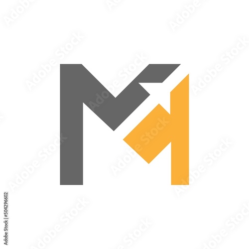 Letter M logo icon illustration