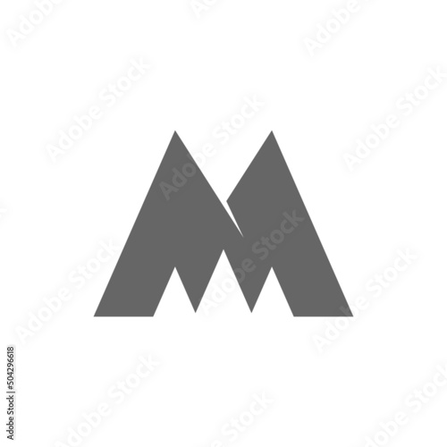 Letter M logo icon illustration