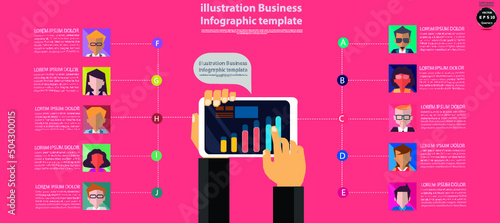 technology contact communicate  - think creativity design modern  Idea and concept vector illustration.