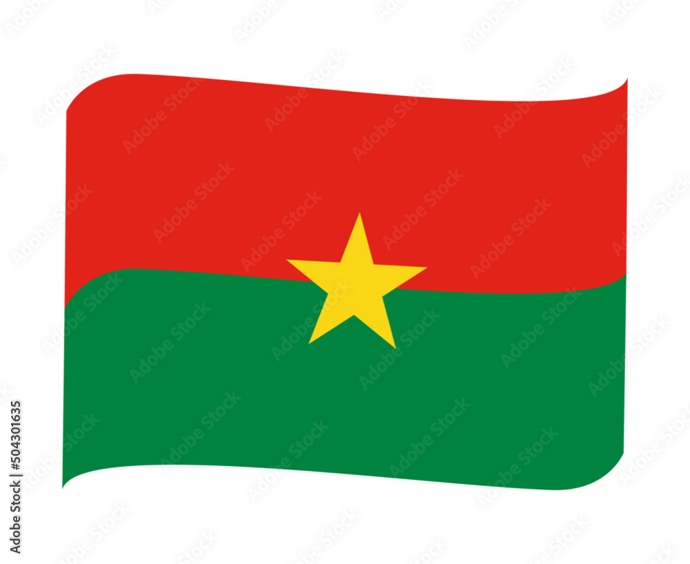 Burkina Faso Flag National Africa Emblem Ribbon Icon Vector Illustration Abstract Design Element Burkina Faso Flag National Africa Emblem Ribbon Icon Vector Illustration Abstract Design Element