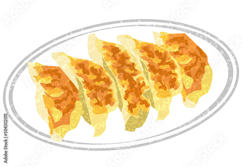 餃子 手描き風