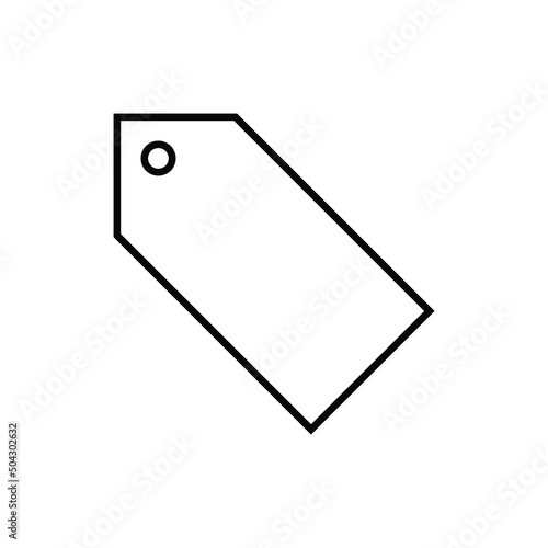 blank price tag
