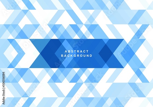 Abstract triangle blue geometric shapes background