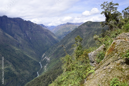 Death road  Camino de la Muerte  Yungas North Road between La Paz and Coroico  Bolivia