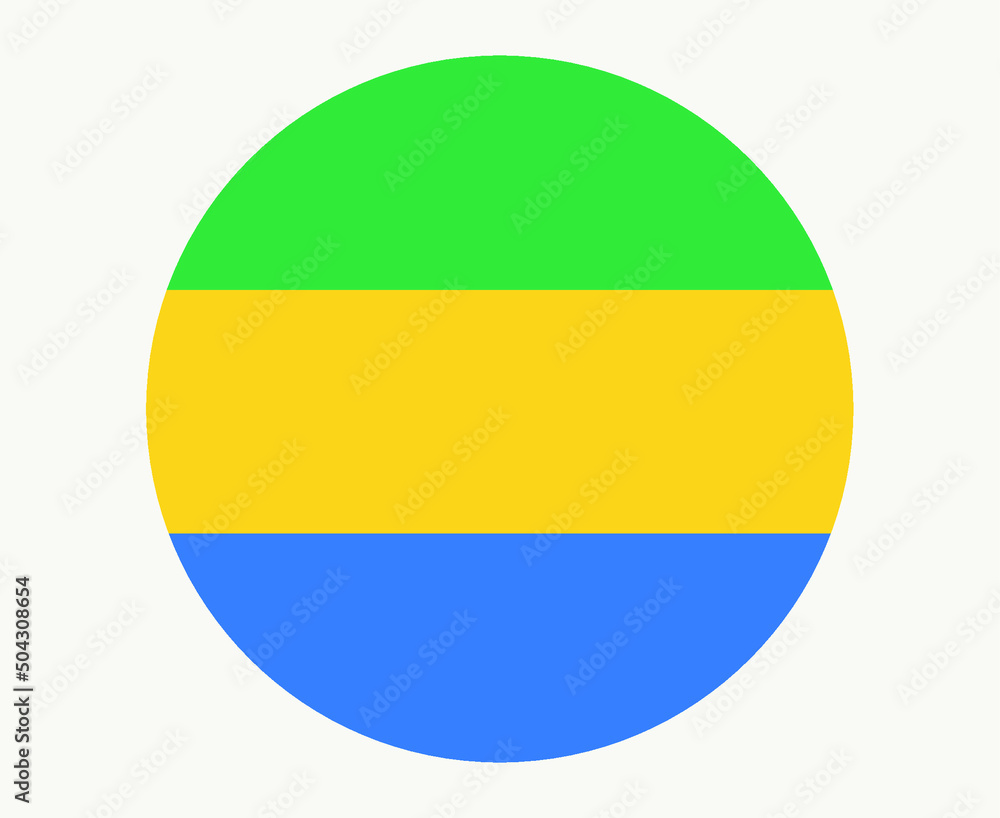 Gabon Flag National Africa Emblem Icon Vector Illustration Abstract Design Element Gabon Flag National Africa Emblem Icon Vector Illustration Abstract Design Element