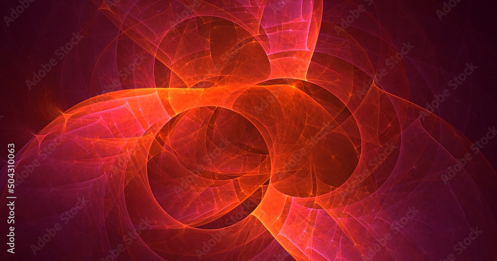 Fototapeta premium 3D rendering abstract multicolor technology fractal light background