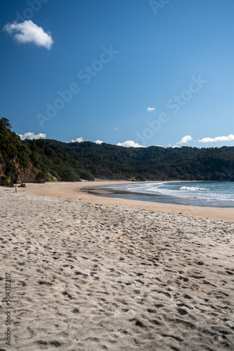 The famous Coromandel beach, New Chums in the North Island of New Zealand