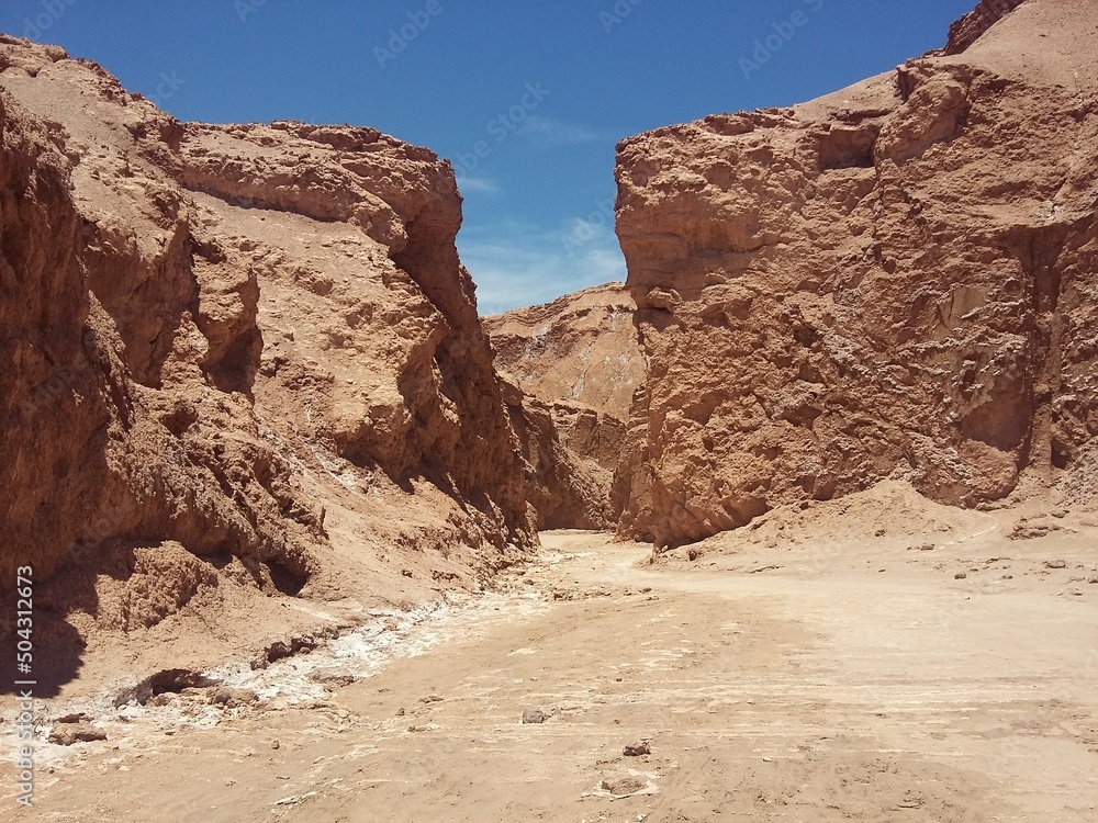 Valle de la Muerte (Death Valley) or Mars Valley, near San Pedro de Atacama town in Atacama Desert, Chile