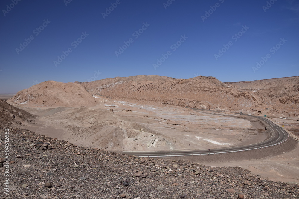 Valle de la Luna or Valley of the Moon in Atacama Desert of Northern Chile near by San Pedro de atacama Valle de la Luna or Valley of the Moon in Atacama Desert of Northern Chile near by San Pedro de atacama
