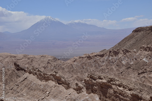 Valle de la Muerte  Death Valley  or Mars Valley  near San Pedro de Atacama town in Atacama Desert  Chile