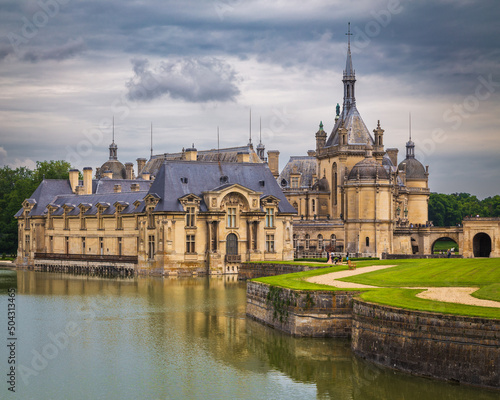 View to the Chateau de Chantilly