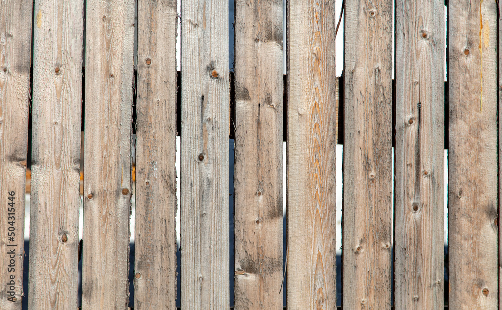 Obraz premium Wooden boards on the fence as an background.