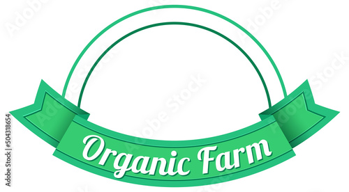 Organic Farm logo template for products