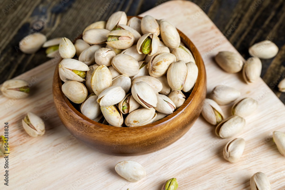 fried green pistachio nuts in a shell fried green pistachio nuts in a shell
