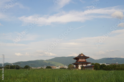 奈良の平城京遺跡の朱雀門 photo