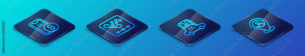Set Isometric line Taxi mobile app, Mobile banking, client and call telephone service icon. Vector Set Isometric line Taxi mobile app, Mobile banking, client and call telephone service icon. Vector