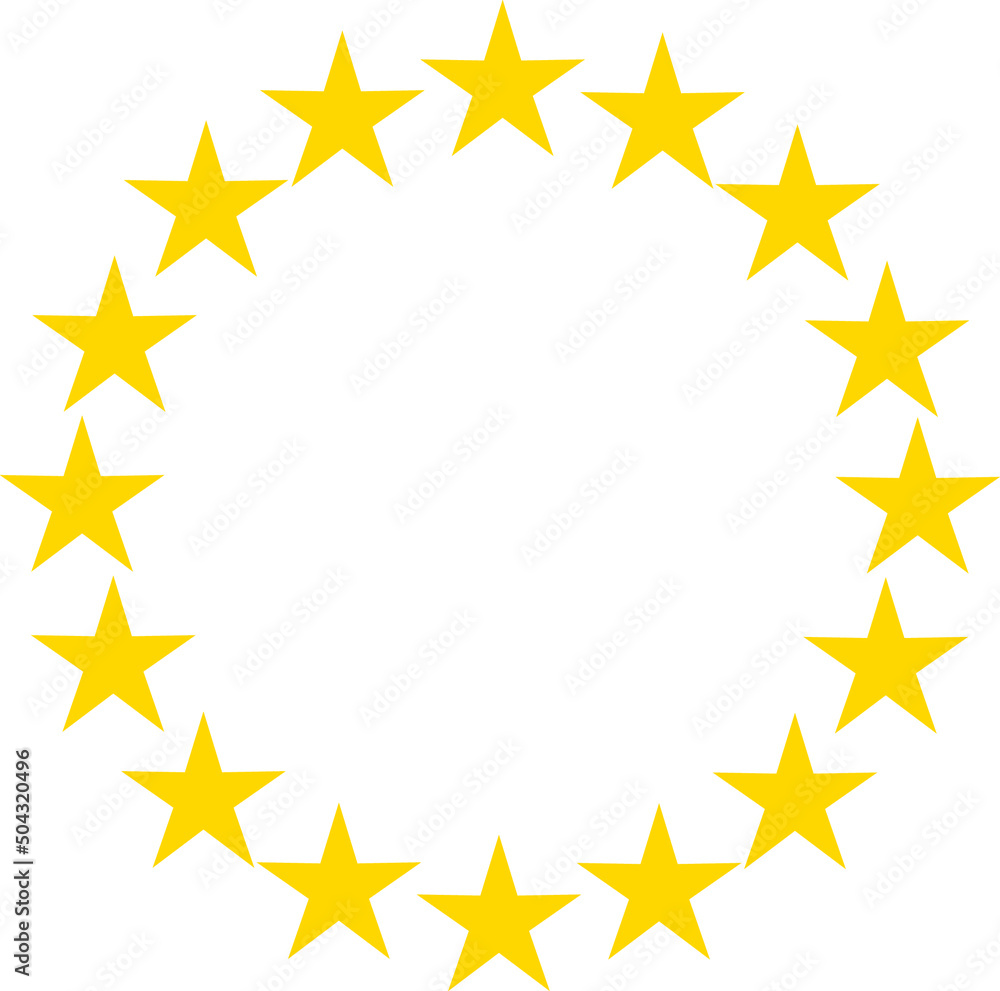 Stars in a circle icon. European union flag symbol. Euro icon vector. Gold stars in circle. Stars in circle icon vector illustration design Stars in a circle icon. European union flag symbol. Euro icon vector. Gold stars in circle. Stars in circle icon vector illustration design