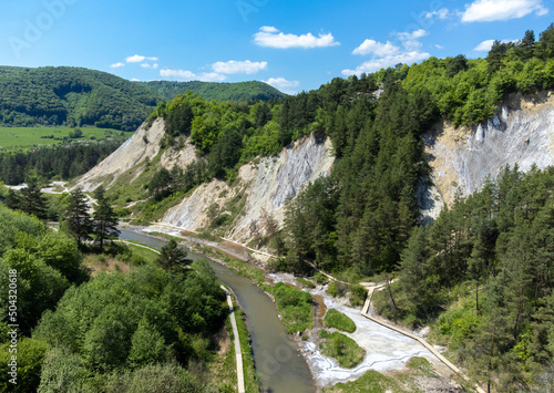 Landscape from the salt canyon from Praid resort - Romania