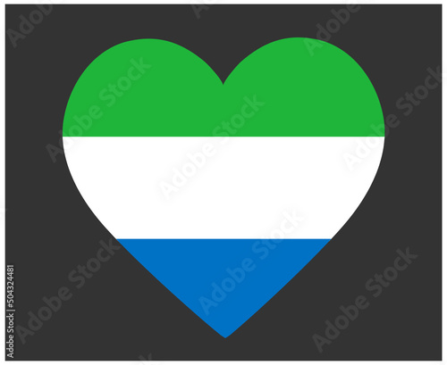 Sierra Leone Flag National Africa Emblem Heart Icon Vector Illustration Abstract Design Element Free Download Sierra Leone Flag National Africa Emblem Heart Icon Vector Illustration Abstract Design Element - GFXLoad