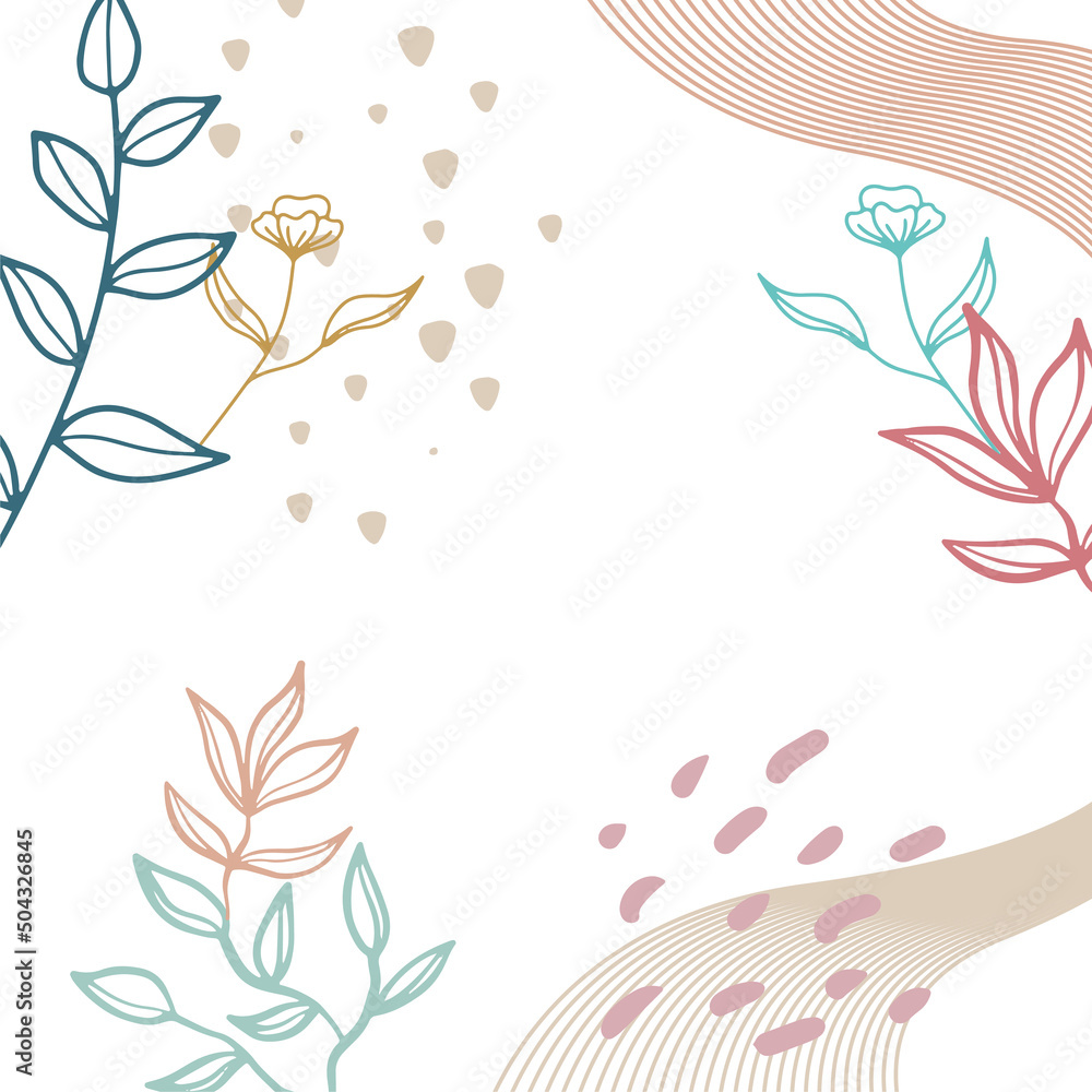 Trendy bohemian abstract square art templates with floral and geometric elements. For social media posts, mobile apps, banners design and web/internet ads. Fashion backgrounds. Boho style background Trendy bohemian abstract square art templates with floral and geometric elements. For social media posts, mobile apps, banners design and web/internet ads. Fashion backgrounds. Boho style background