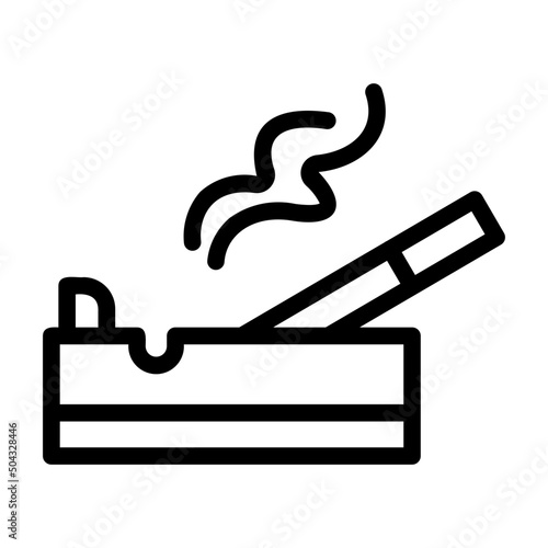 smoking line icon