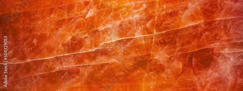 Abstract orange red colored quartz texture background banner