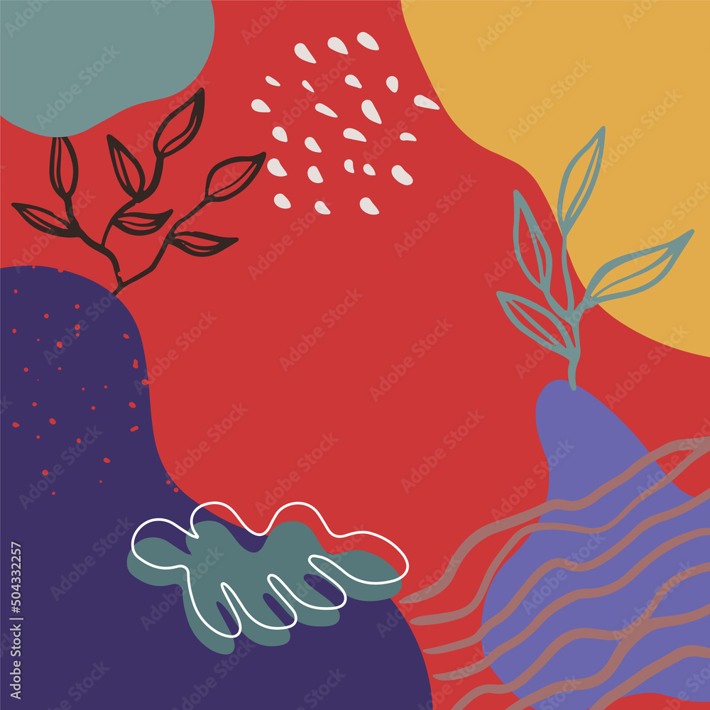 Tropical golden leaves vector illustration set. Exotic luxury abstract ...