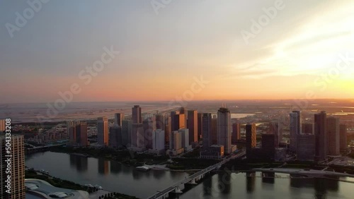 Wallpaper Mural city skyline at sunset Torontodigital.ca
