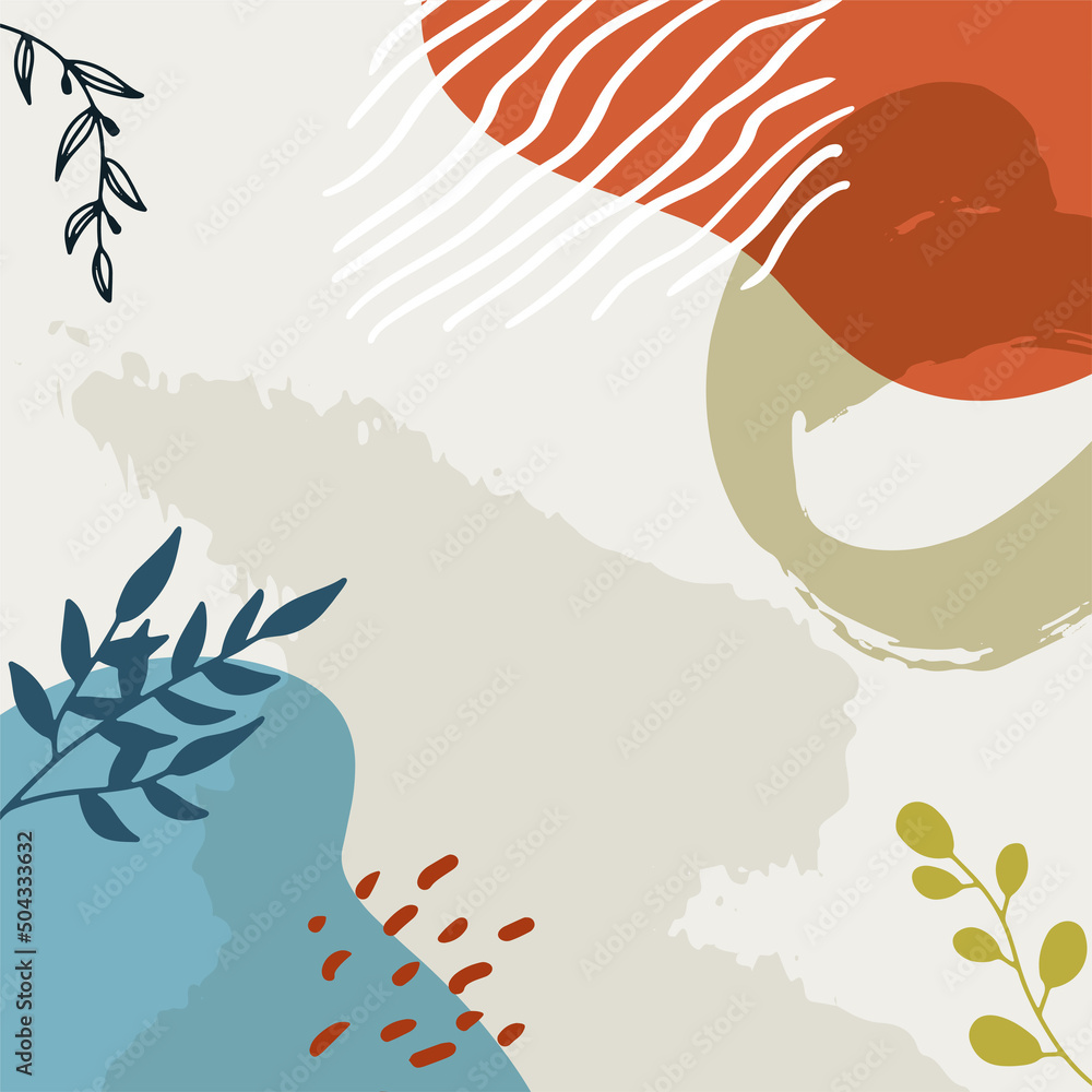 Vector design templates in simple modern style with copy space for text, flowers and leaves - wedding invitation backgrounds and frames, social media stories wallpapers Vector design templates in simple modern style with copy space for text, flowers and leaves - wedding invitation backgrounds and frames, social media stories wallpapers
