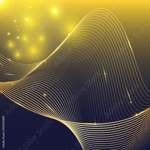 Gold circle logo vector abstract image constellation Ursa Major in outer space with unique style
