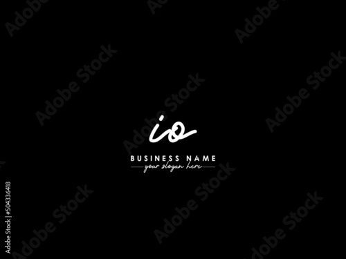Creative IO Signature Logo, Signature Io oi Letter Logo Icon Vector For a Modern Business