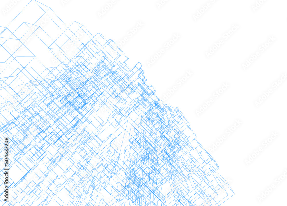 Fototapeta premium abstract geometric shape architectural background